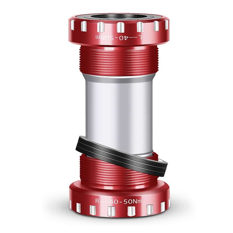 WEST BIKING Mountain Road Bike Screw-In Bearing Bottom Axle(Black)