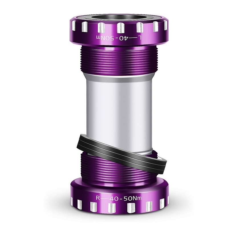 WEST BIKING Mountain Road Bike Screw-In Bearing Bottom Axle(Black)