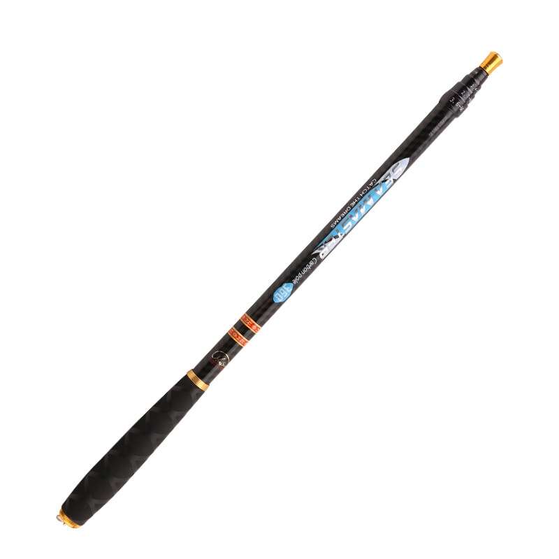 Carbon Short Section Fishing Rod Short Section Positioning Handle Rod, Length: 6.3m(Blue)