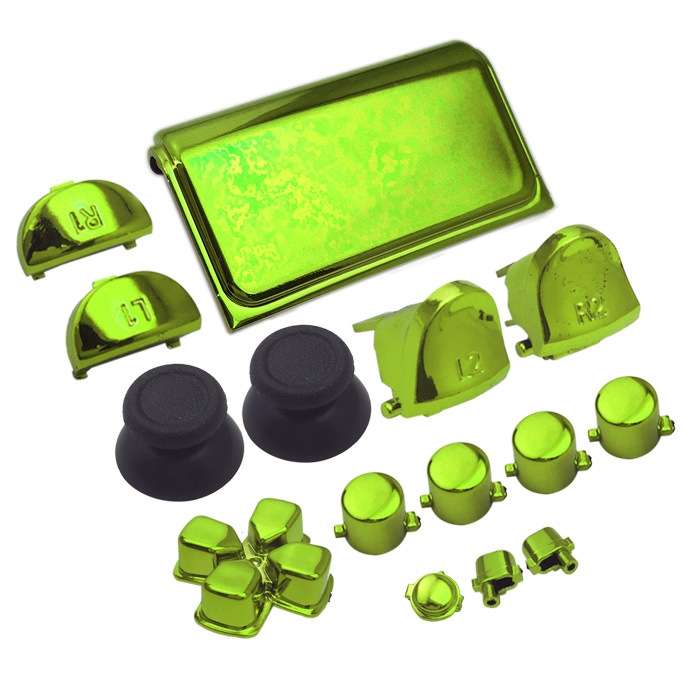 Electroplating Button Set For PS4 Slim(Gold)