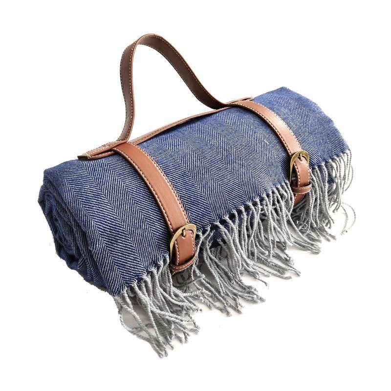 FWP Waterproof Thick Tassel Picnic Mat, Size: 200x150cm(Coffee)