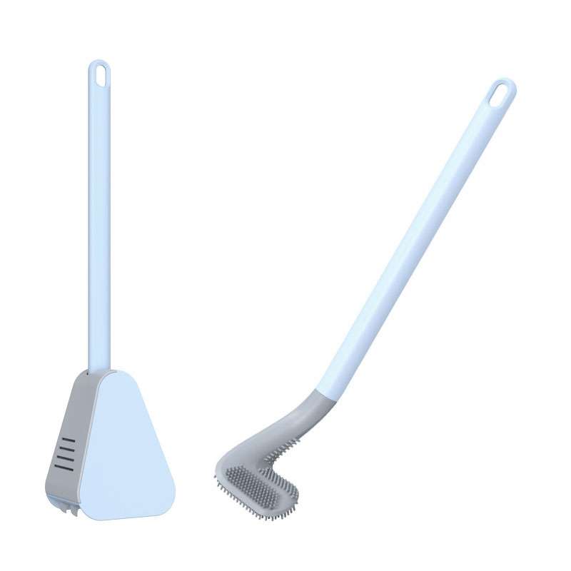Golf Toilet Brush With Self-Opening And Closing Water-Proof Base(White)