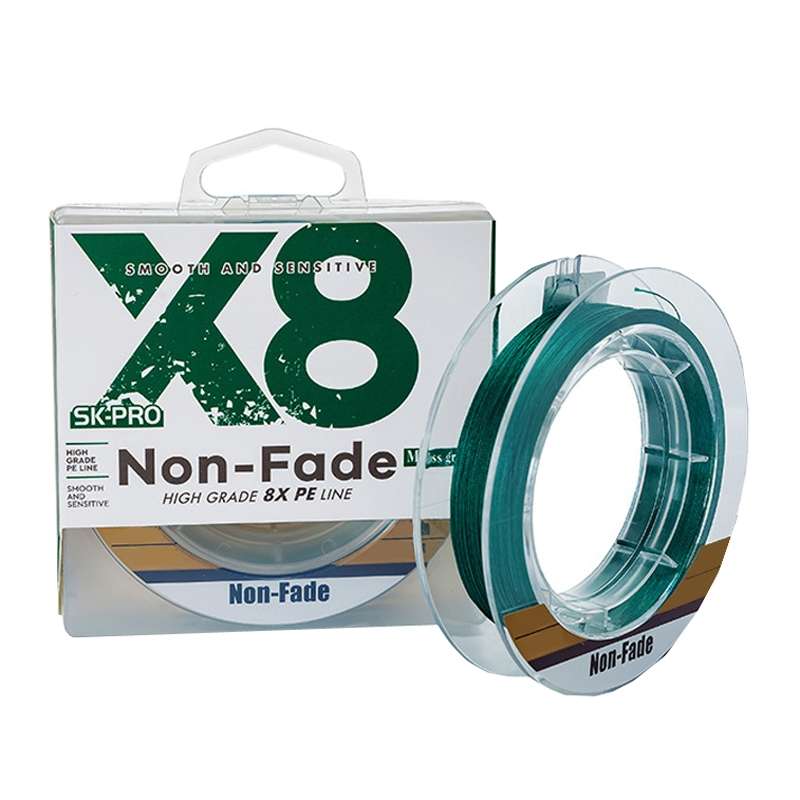 NON-FADE X8 150m 8 Code PE Pish Line, Line number: No. 6.0(Green)