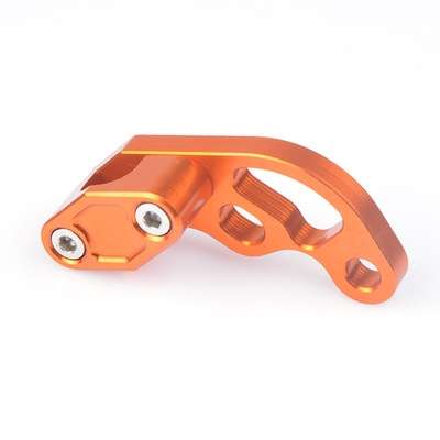 2 PCS Motorcycle Modification Accessories Universal Brake Hose Clamp(Orange)
