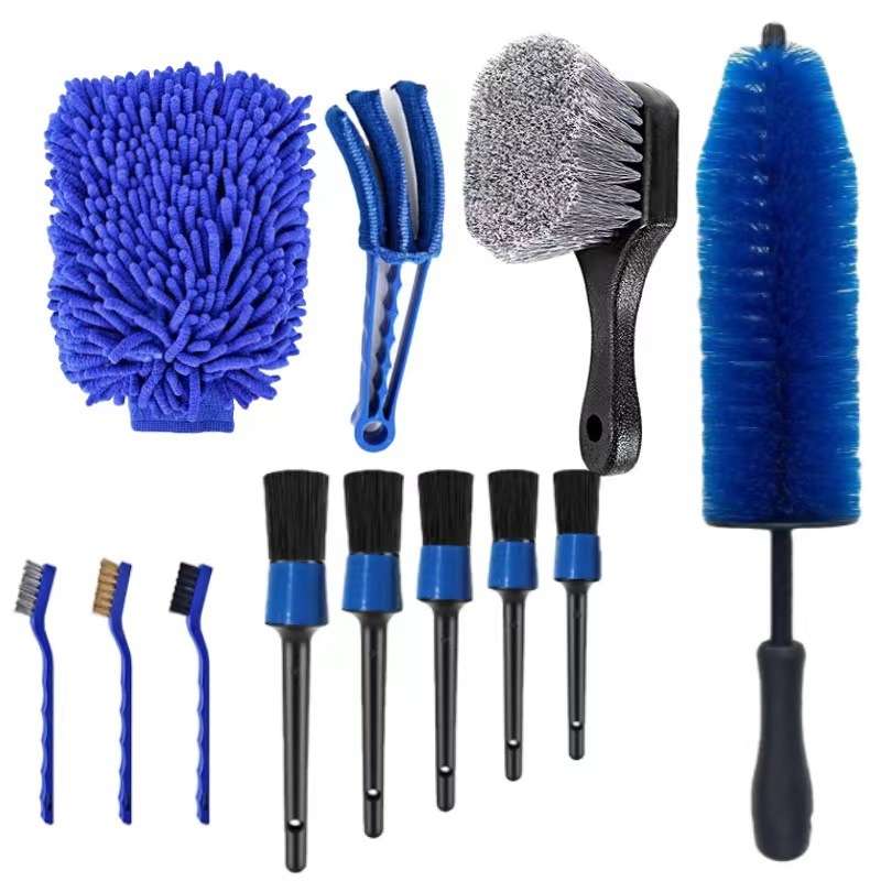 12 PCS / Set Car Tire Slight Cleaning Brush( A)