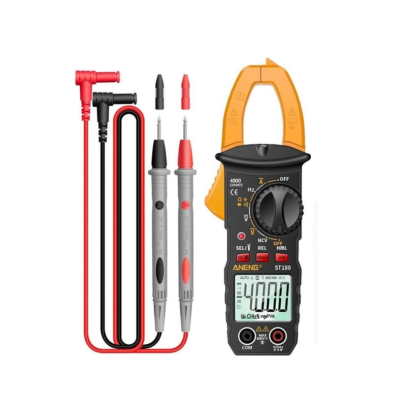 ANENG ST180 Digital Display Clamp AC & DC Intelligent Voltage Multimeter(Black)