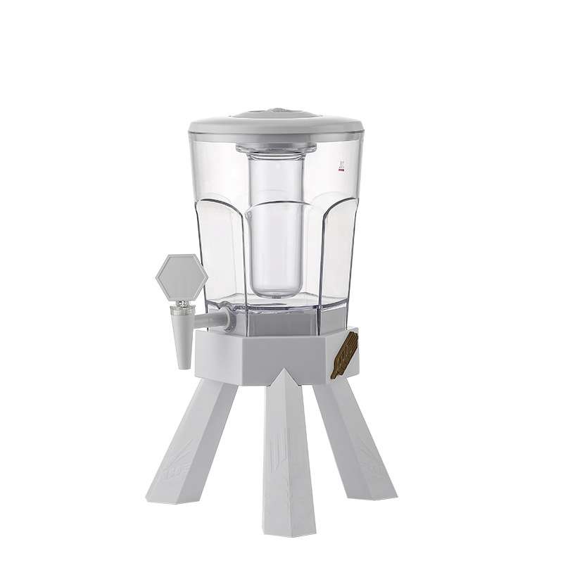 3L Wine Cannon Bar Beer Barrel With Faucet Coke Barrel Container( Green)