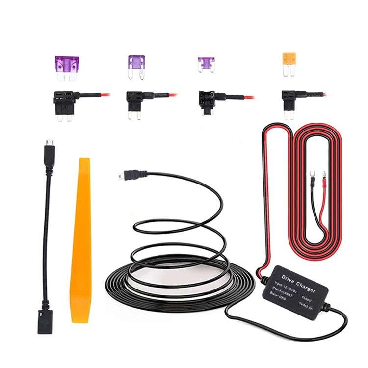 C301 12V to 5V Car ACC Takes Electricity Buck Cables, Model: Buckle + 4 x Take Appliance