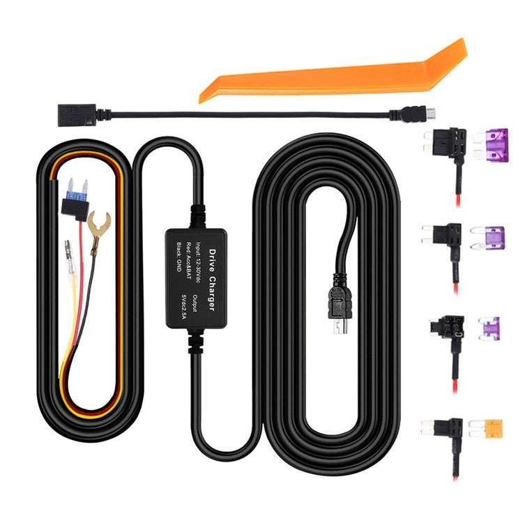 B2168 GPS Tracker 12V/24V to 5V Power Cable, Model: Electric Appliance Style MINI Straight + Ad