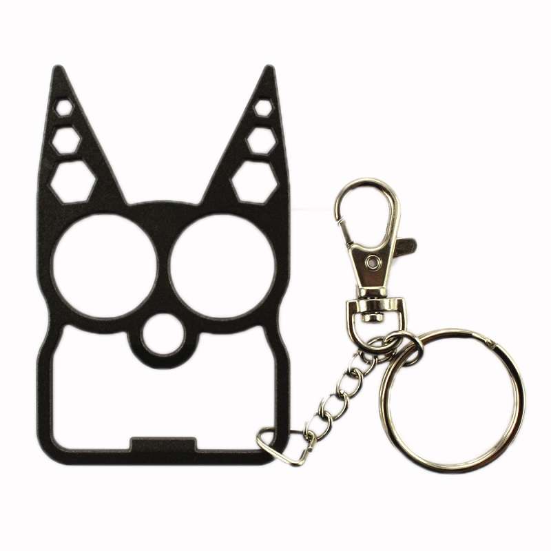 2 PCS 6 In 1 Multifunctional Keychain Zinc Alloy Bottle Opener(Pink)