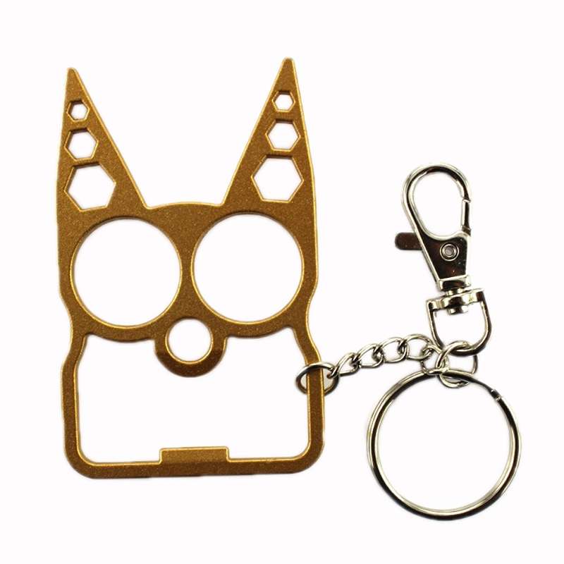 2 PCS 6 In 1 Multifunctional Keychain Zinc Alloy Bottle Opener(Pink)