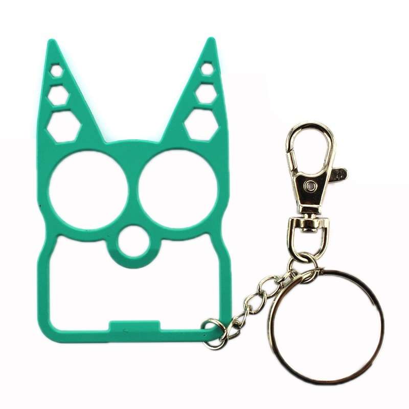 2 PCS 6 In 1 Multifunctional Keychain Zinc Alloy Bottle Opener(Pink)