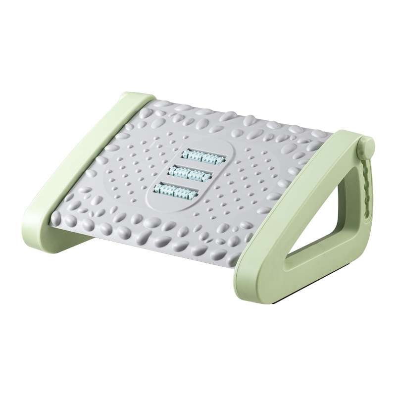 Office Computer Set Up Foot Stool Foot Massage Pedal(White)