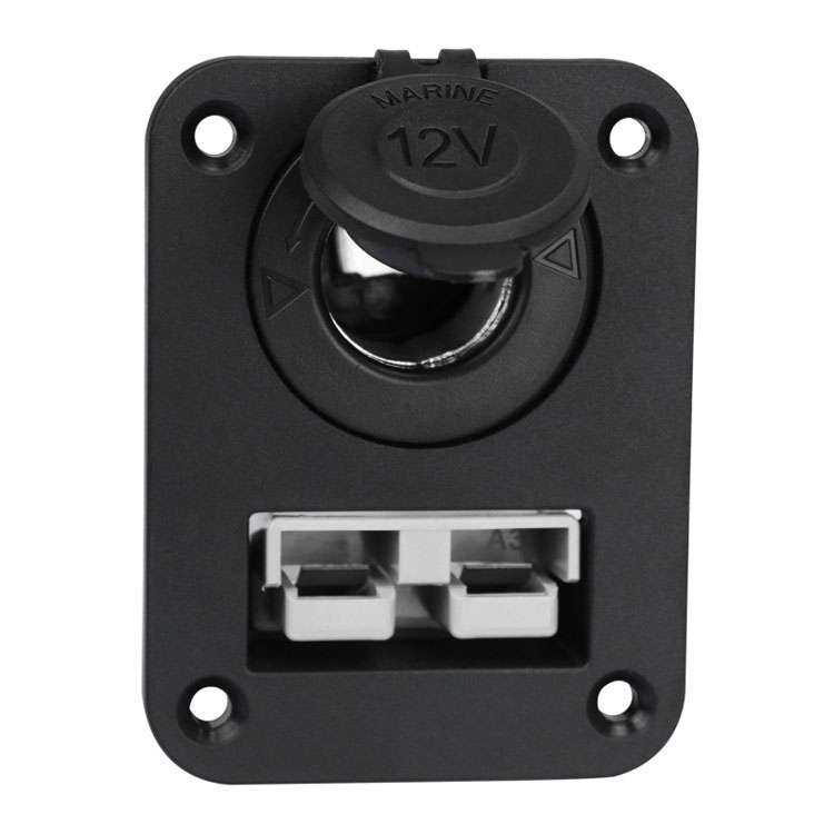 Large Current Plug With 12V Cigarette Lighter Panel Combination