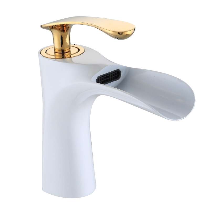 Washbasin All Copper Diamond Hot And Cold Water Faucet(Brushed)