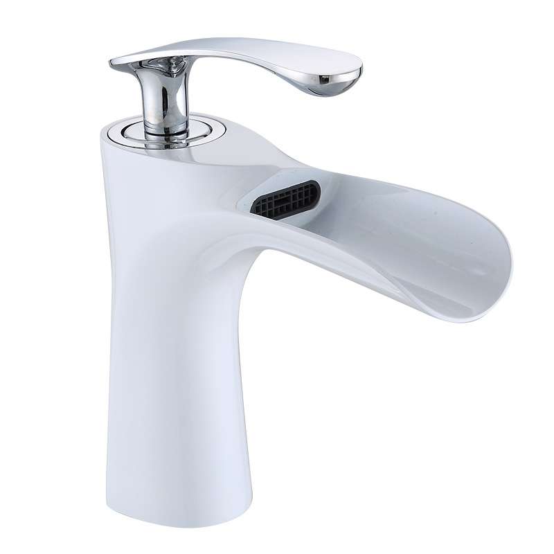 Washbasin All Copper Diamond Hot And Cold Water Faucet(Brushed)
