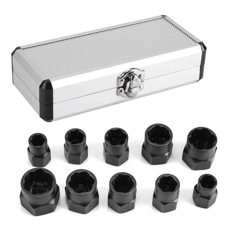 10 PCS / Set Nut Extractor Screw Removal Tool Break Wire Bolt Extractor High
