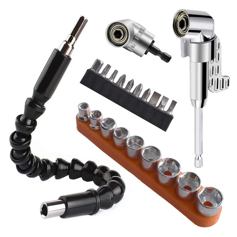 22 PCS / Set Screwdriver Corner Universal Soft Shaft Hex Handle Batch Combination Tool(Silver)