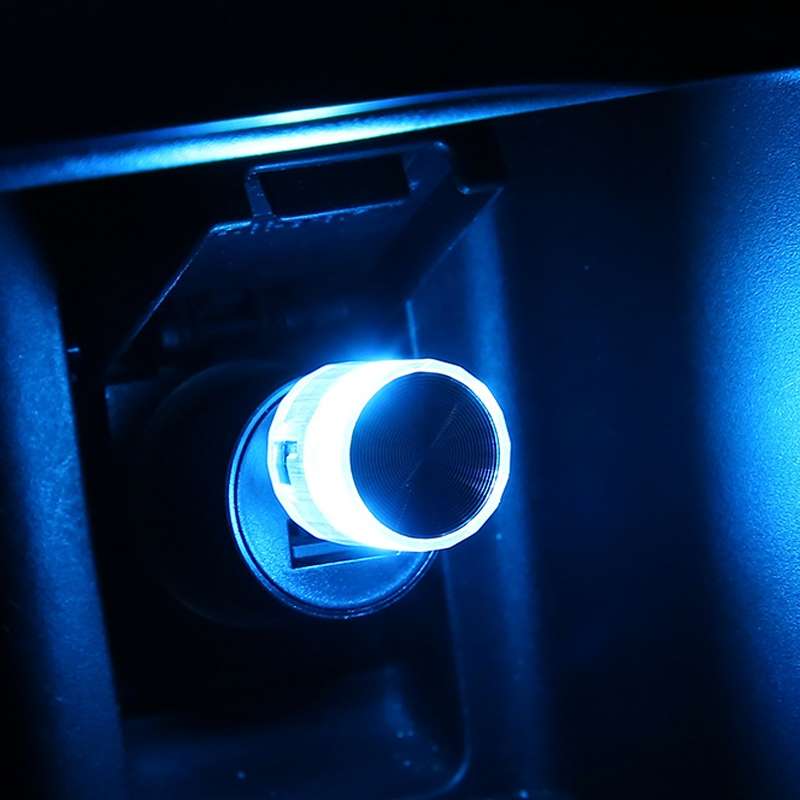 Car Decorative USB Universal LED Atmosphere Lamp, Color: Ice Blue