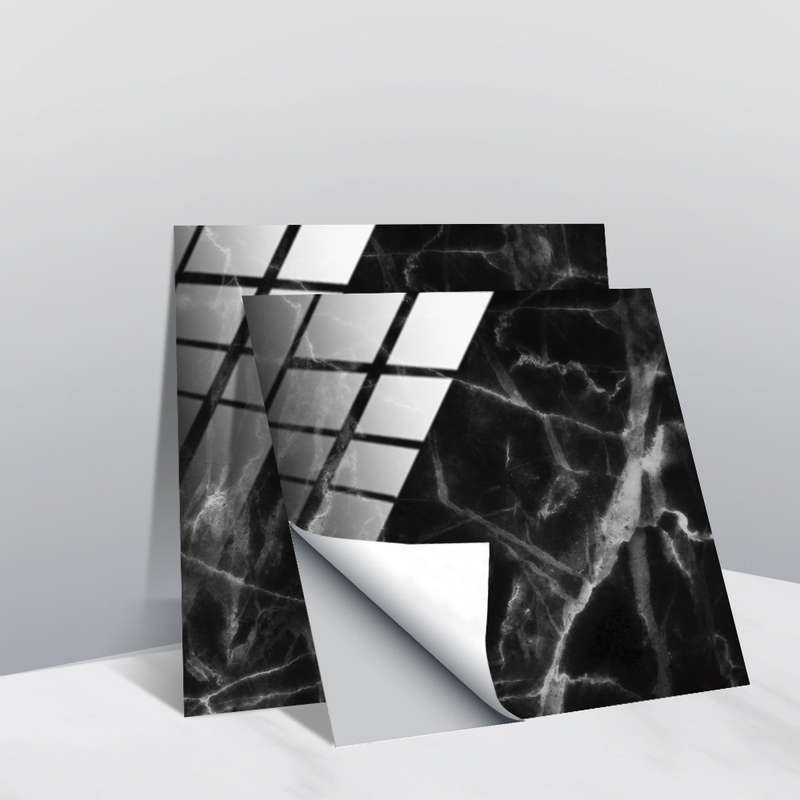 20 PCS 10cm PVC Crystal Covered Film Geometric Pattern Tile Wall Sticker(TS226)