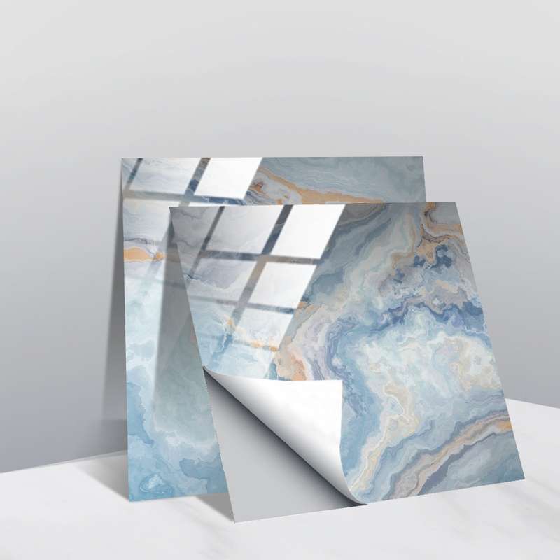 20 PCS 10cm PVC Crystal Covered Film Geometric Pattern Tile Wall Sticker(TS226)