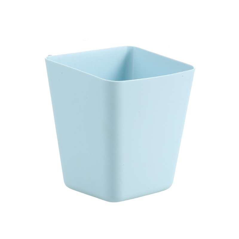 4 PCS Home Cart Back Hanging Plastic Storage Basket(White)