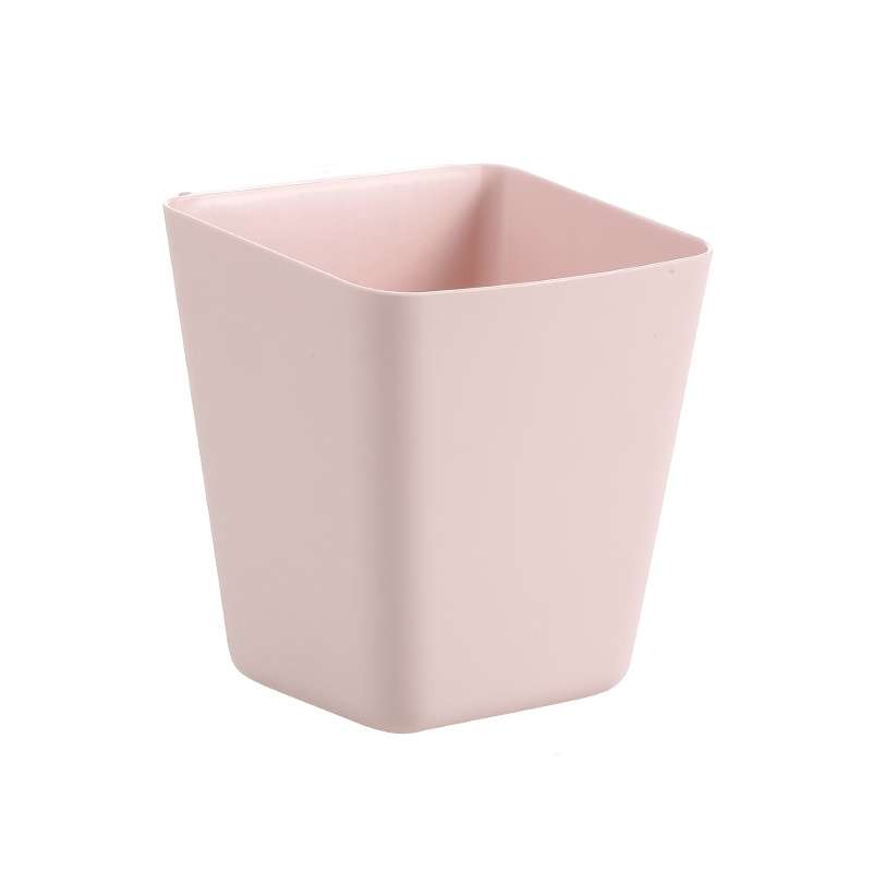 4 PCS Home Cart Back Hanging Plastic Storage Basket(White)
