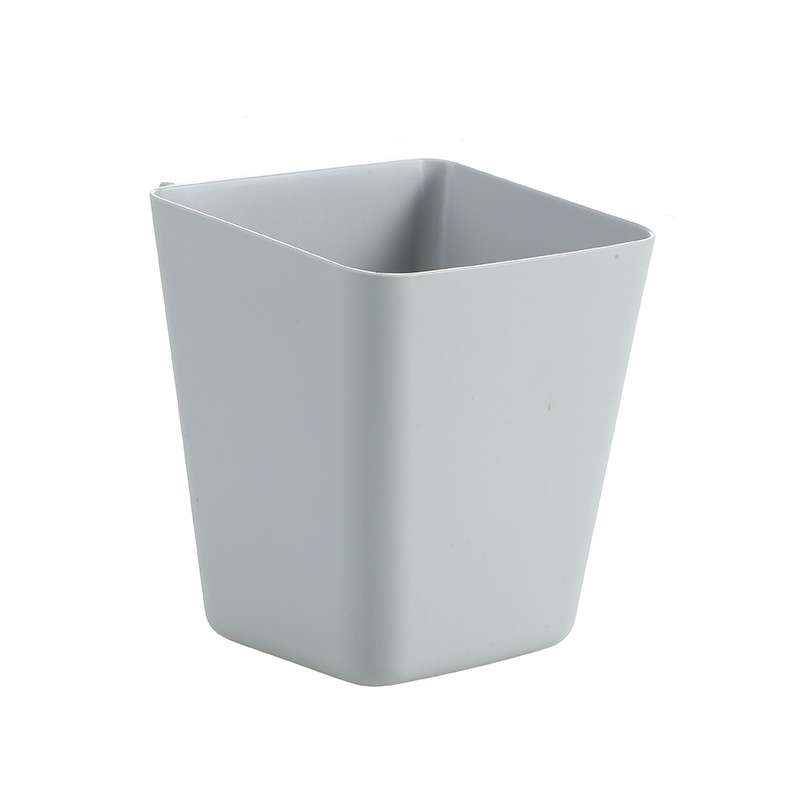 4 PCS Home Cart Back Hanging Plastic Storage Basket(White)