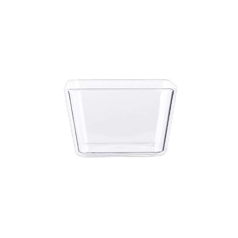 2 PCS Geometric Snack Plate, Style: Quadrilateral (Transparent)