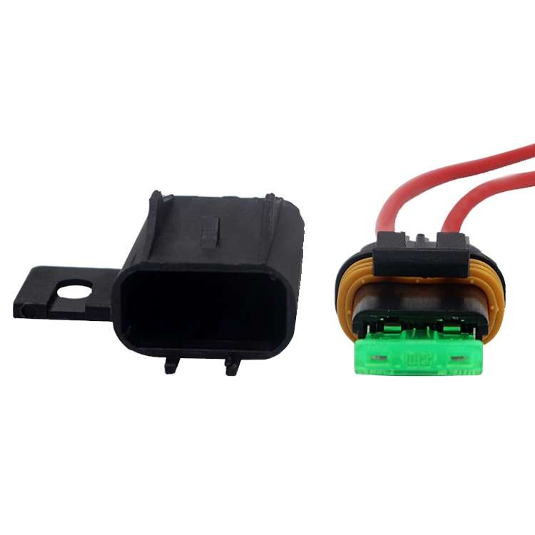 Car Slice Fuse Holder Waterproof Fuse Box Tape Line Fuse Box(Insurance Box With No.12 Cable)