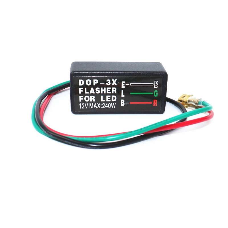 DOP-3X LED Turn Signal Effectively Eliminates Flash Warning Function Flash Relay(12V)