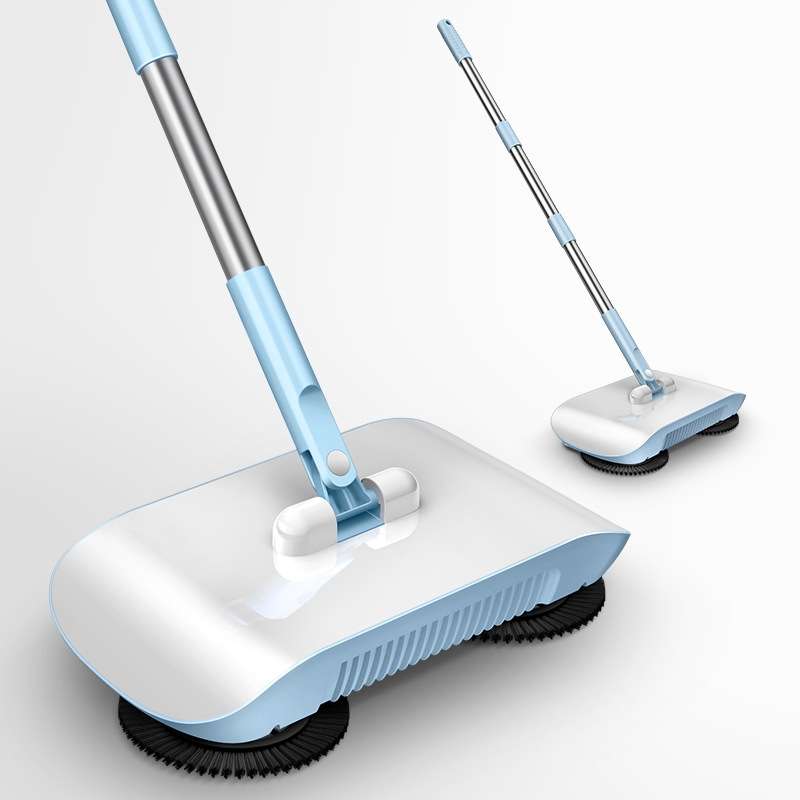 X2 Gear-assisted Walk-behind Sweeper, Specification: with 2 Rags(Pink)
