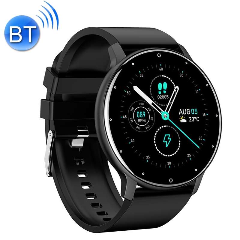 ZL02 Smart Heart Rate Blood Pressure Oxygen Monitoring Sports Pedometer Wireless Bluetooth Watch(Blu