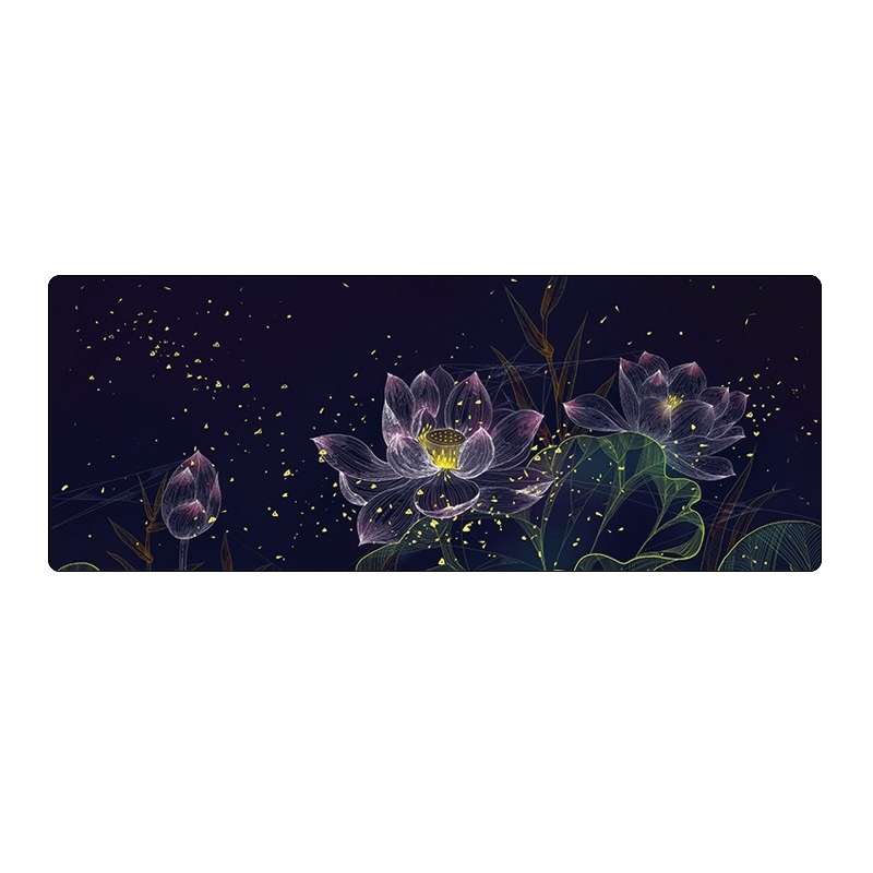 400x900x4mm Locked Large Desk Mouse Pad(2 Lotus)