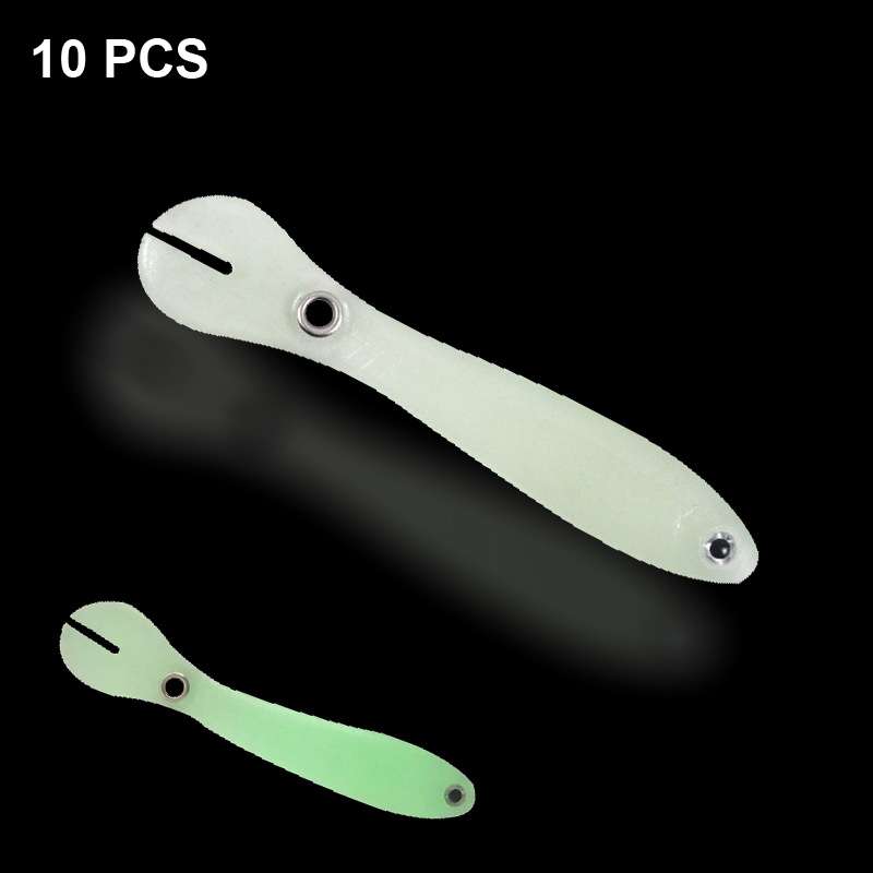 10 PCS Luya Bait Loach Bionic Bait Fishing Supplies, Specification: 6g / 10cm(Black)