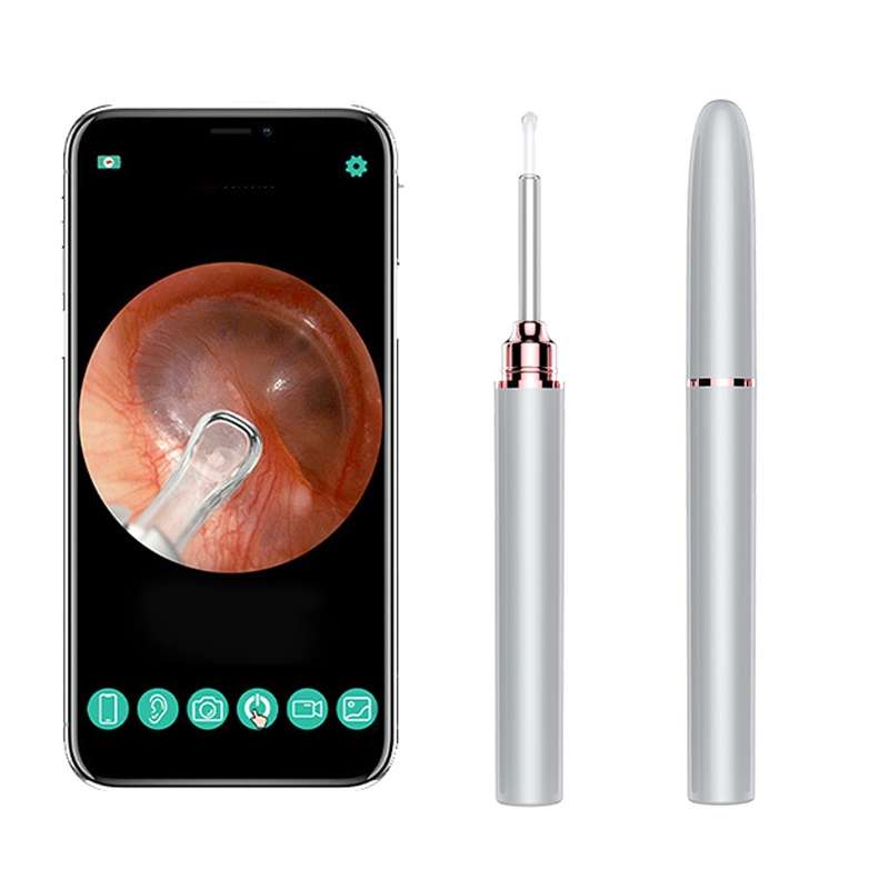 TES02 WIFI High-definition Intelligent Visual Ear Scoop(Ink Green)