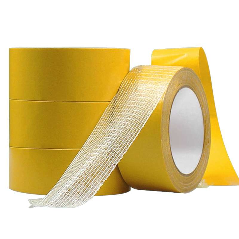 50mmx50 m Double-sided Fiberglass Grid Sticky Adhesive Fiber Transparent Mesh Tape