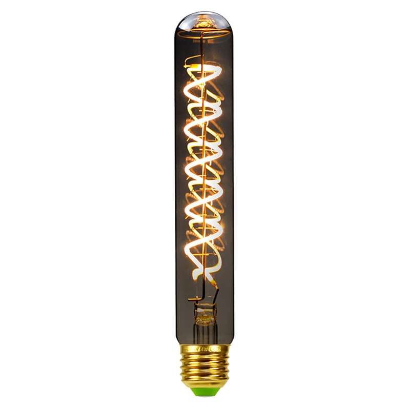 T185 Electroplating Smoke Grey Warm Light LED Bulb Retro Lamp
