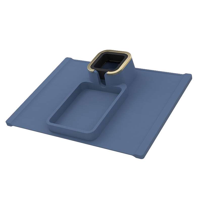 Sofa Armrest Car Seat Armrest Silicone Coaster Heat Insulation Anti-scalding Cup Holder(Black)