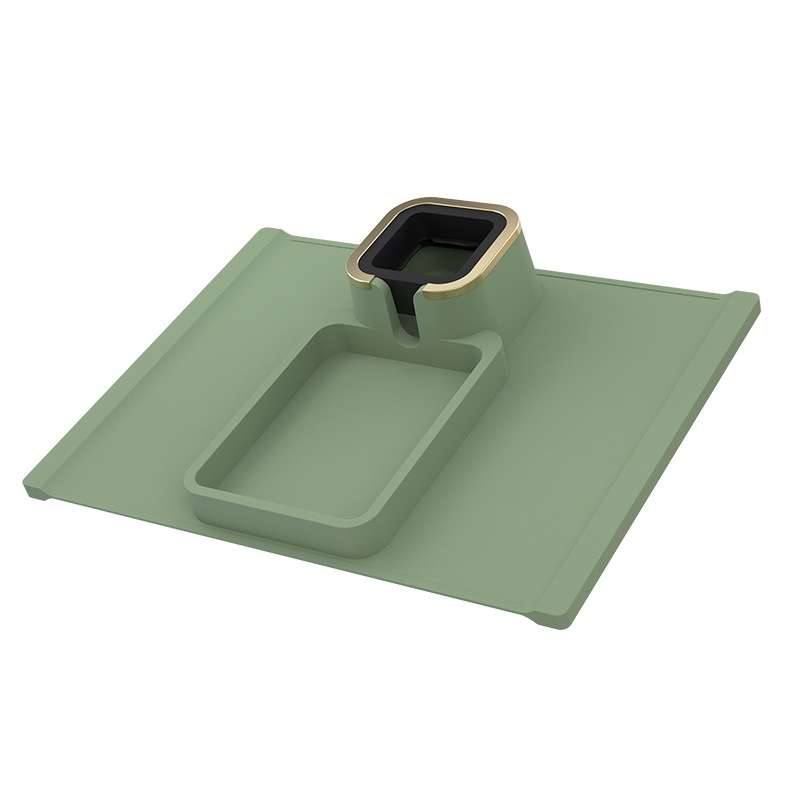 Sofa Armrest Car Seat Armrest Silicone Coaster Heat Insulation Anti-scalding Cup Holder(Black)