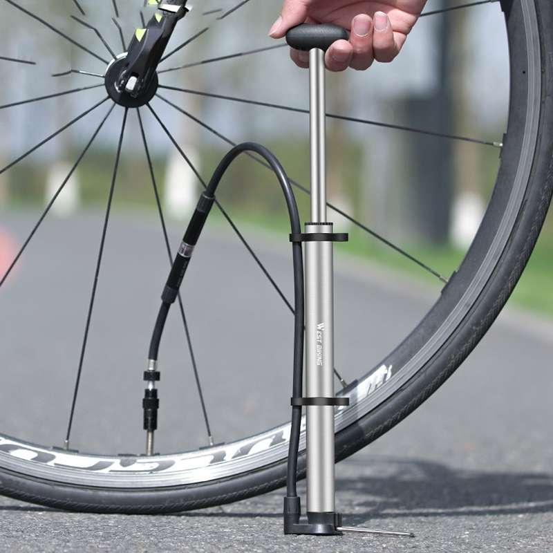 WEST BIKING YP0711122 Portable Bicycle High Pressure Pump(Black)