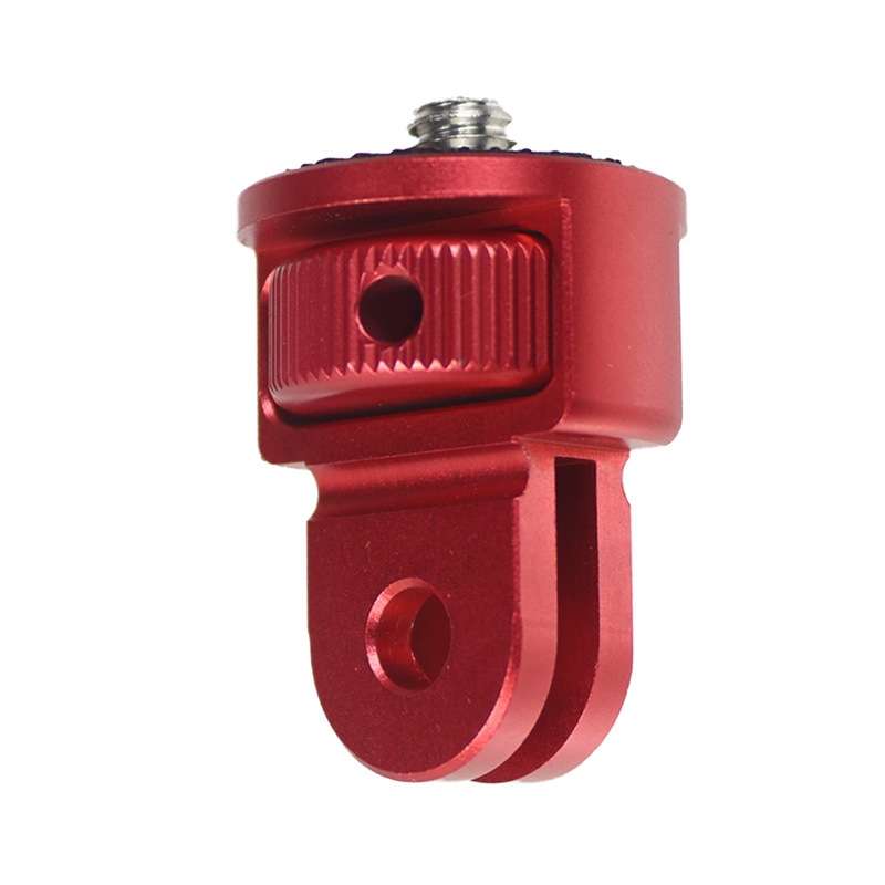 1/4 Inch Screw Converter Tripod Adapter for Sport Camera(Red Titanium)