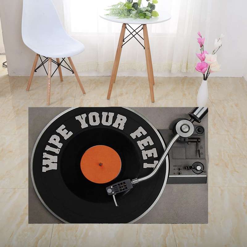 3D Geometric Stereo Trap Vision Living Room Bedroom Carpet, Size: 50x80cm(Rectangular Visual A)