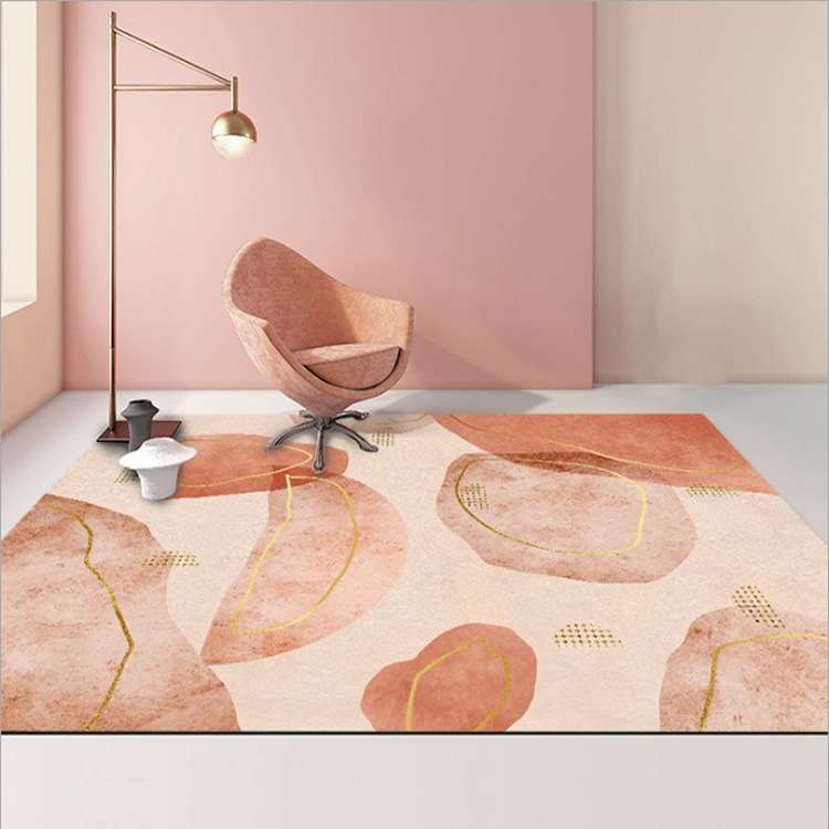 Modern Abstract Geometric Living Room Rug Coffee Table Cushion, Size: 120x160cm(01)