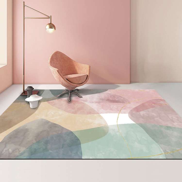 Modern Abstract Geometric Living Room Rug Coffee Table Cushion, Size: 140x200cm(04)