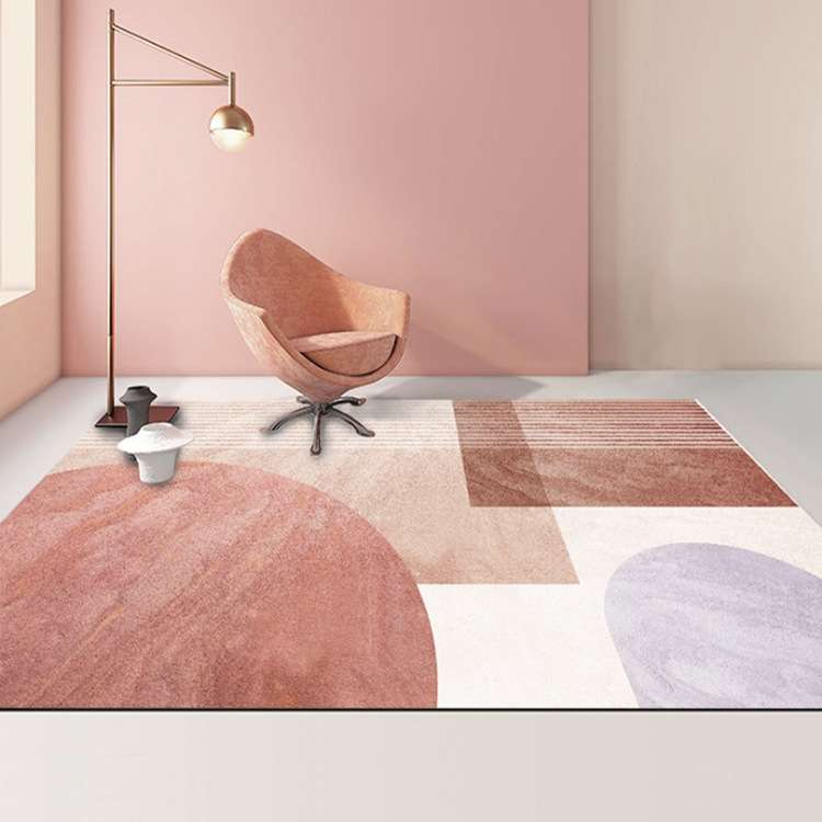 Modern Abstract Geometric Living Room Rug Coffee Table Cushion, Size: 140x200cm(04)