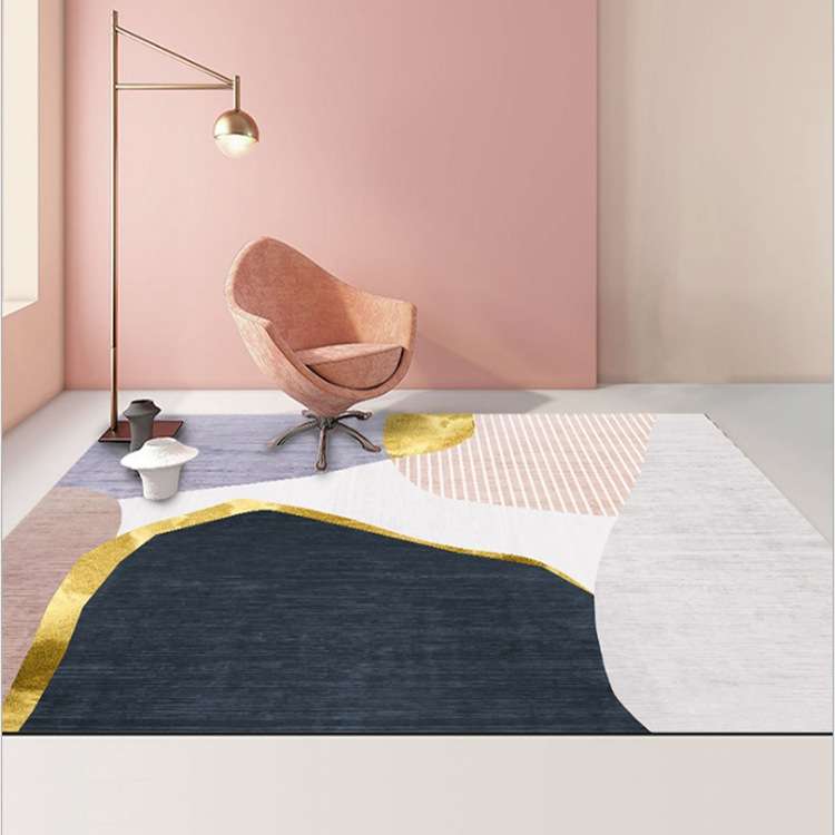 Modern Abstract Geometric Living Room Rug Coffee Table Cushion, Size: 140x200cm(04)