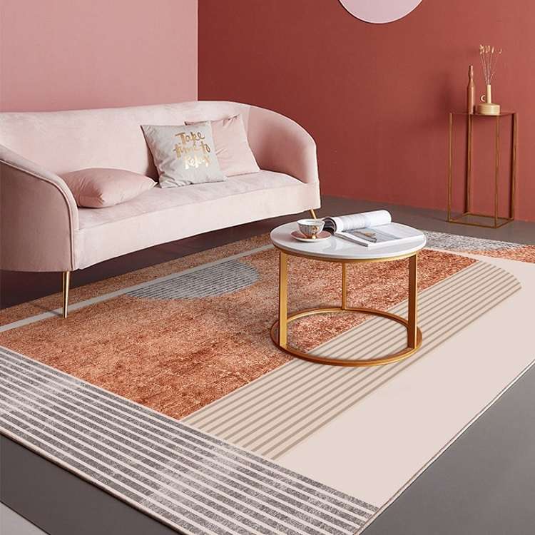 Modern Abstract Geometric Living Room Rug Coffee Table Cushion, Size: 140x200cm(04)