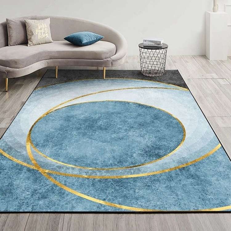 Modern Abstract Geometric Living Room Rug Coffee Table Cushion, Size: 140x200cm(04)