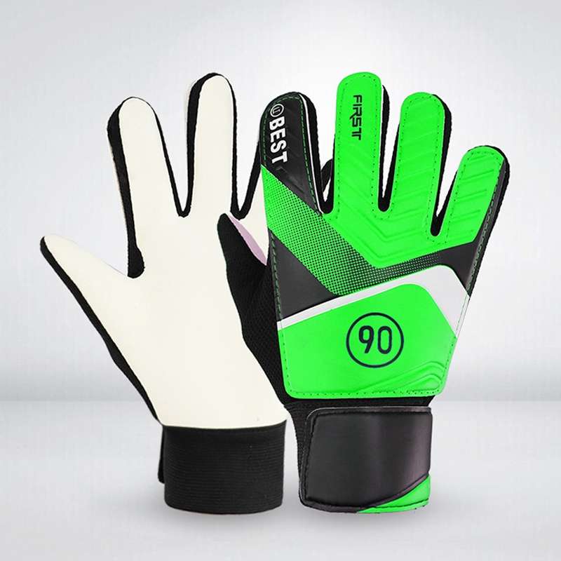 Children Football Goalkeeper Glove Latex Anti-Collision Goalkeeper Gloves, Size: 5(Orange)